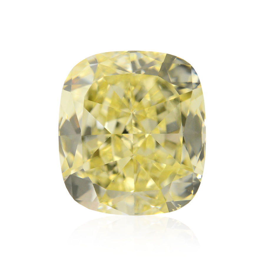 2.20 Carat Fancy Yellow Cushion Diamond VS1 GIA