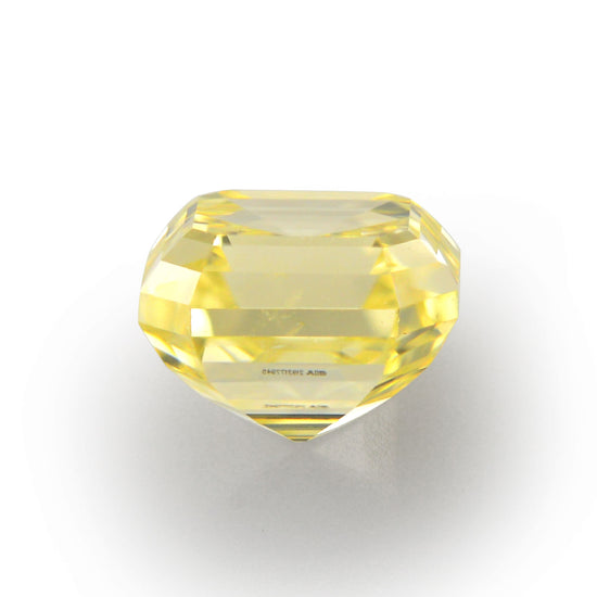 0.47 Carat Fancy Yellow Asscher Diamond SI1 GIA