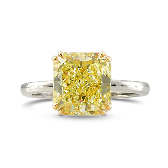 Fantasiegelber Radiant Solitärring