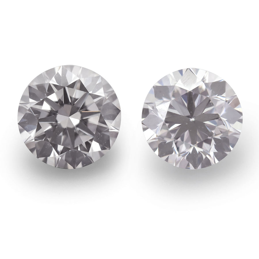 1,21 Karat schwach rosafarbene runde Diamanten VS2 GIA