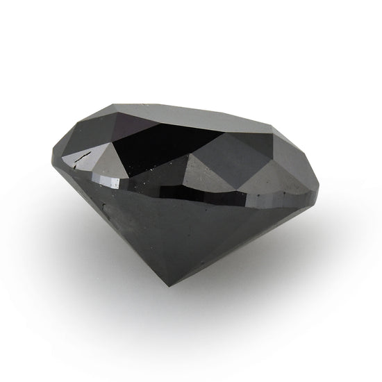 2.20 Carat Fancy Black Round Brilliant Diamond  GIA