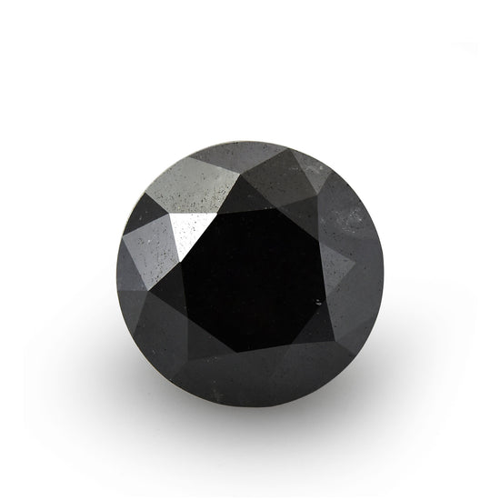 2.30 Carat Fancy Black Round Brilliant Diamond  GIA