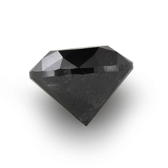 2.30 Carat Fancy Black Round Brilliant Diamond  GIA