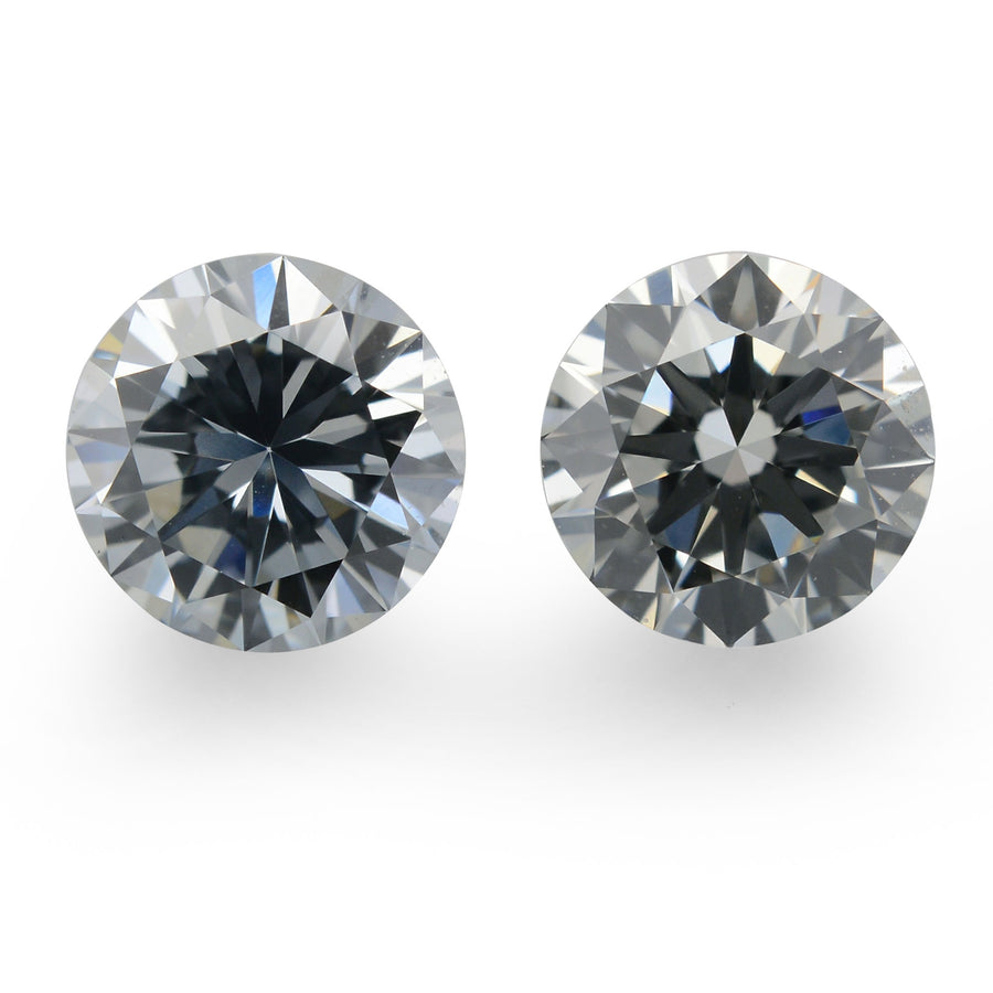 0.91 Carat Fancy Gray Blue Round Diamonds VS1 GIA
