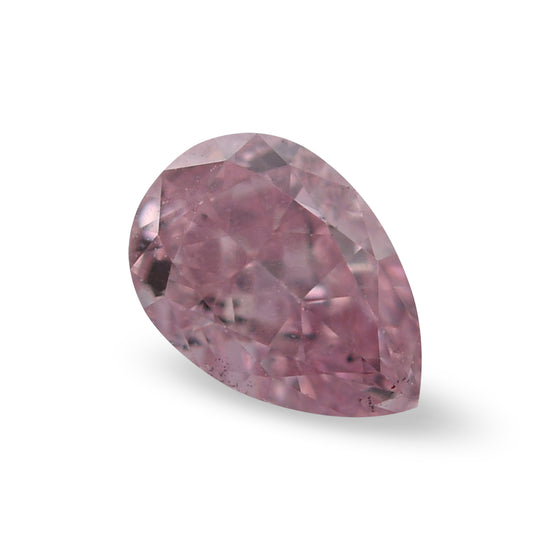 0.20 Carat Fancy Purplish Pink Pear Diamond SI1 GIA