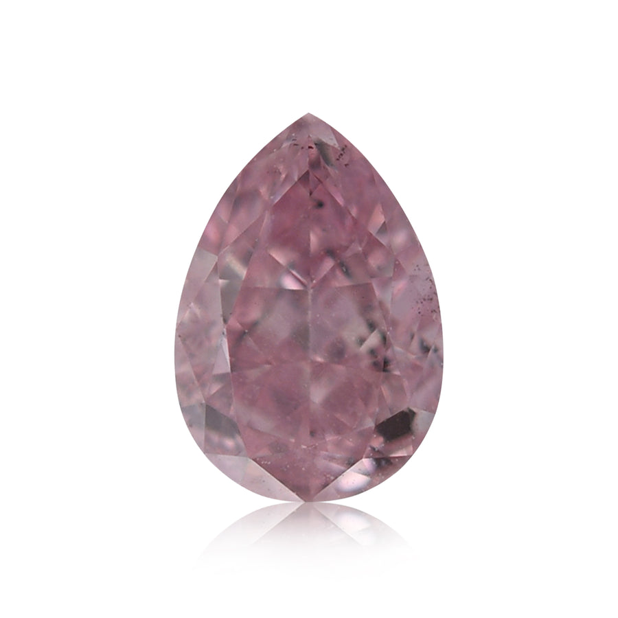 0.20 Carat Fancy Purplish Pink Pear Diamond SI1 GIA