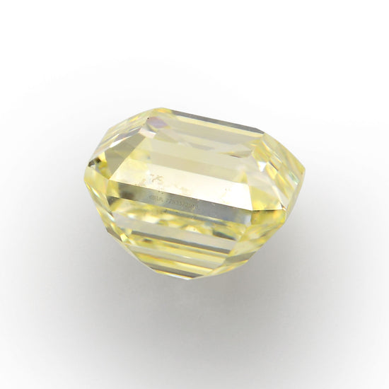 1.00 Karat Fancy Light Yellow Asscher Diamant VS2 GIA