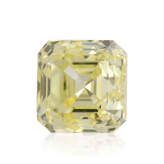 1.00 Karat Fancy Light Yellow Asscher Diamant VS2 GIA