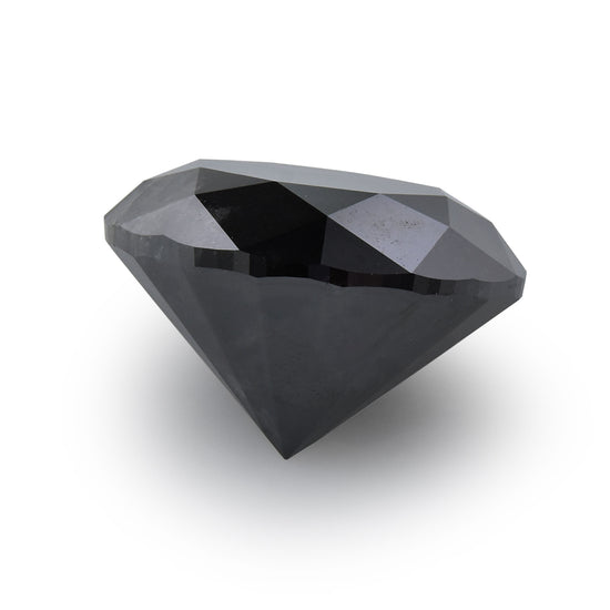 5.32 Carat Fancy Black Round Brilliant Diamond  GIA