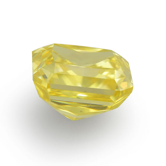 0.53 Carat Fancy Vivid Yellow Radiant Diamond (VS2) GIA