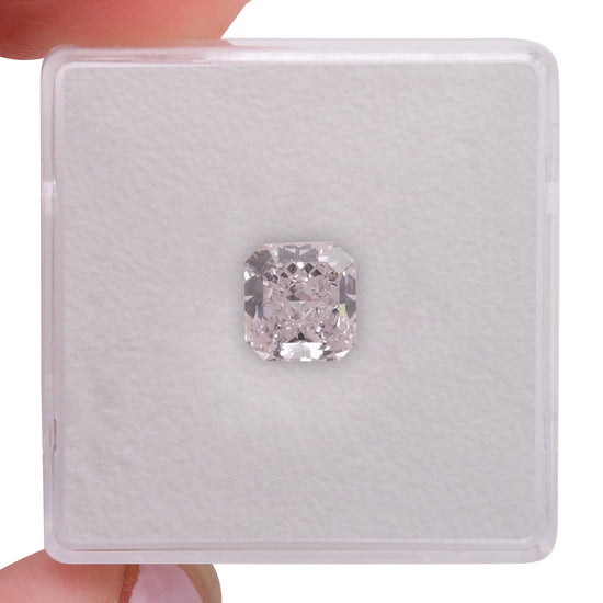 1.37 Carat Very Light Pink Radiant Diamond VS1 GIA