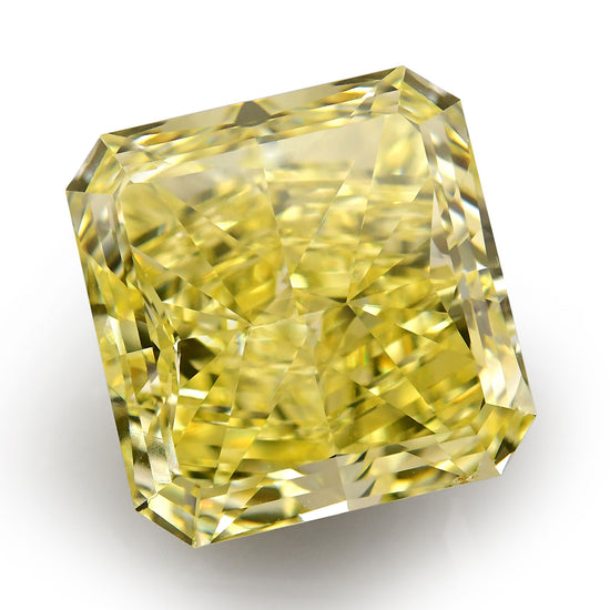 11.38 Carat Fancy Yellow Radiant Diamond VS2 GIA