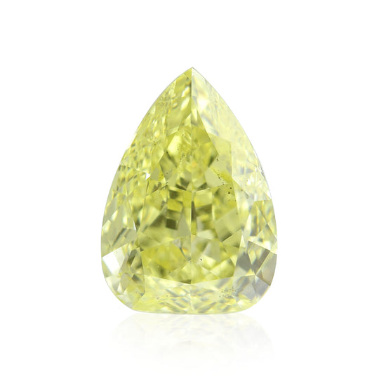 2.52 Carat Fancy Yellow Pear Diamond SI1 GIA