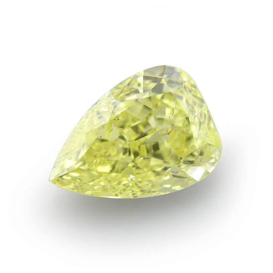 2.52 Carat Fancy Yellow Pear Diamond SI1 GIA