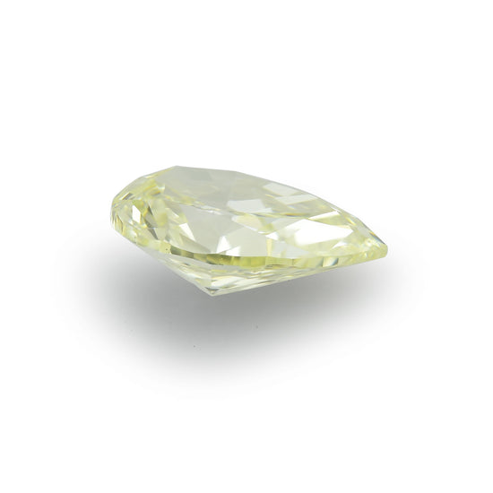 0.91 Carat Fancy Light Yellow Pear Diamond VVS2 GIA
