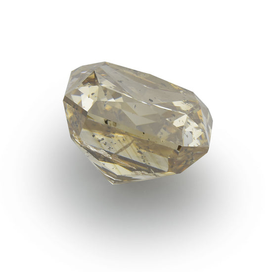 Diamante Radiante Giallo Brunastro Scuro Fancy da 4,02 carati (I2) GIA