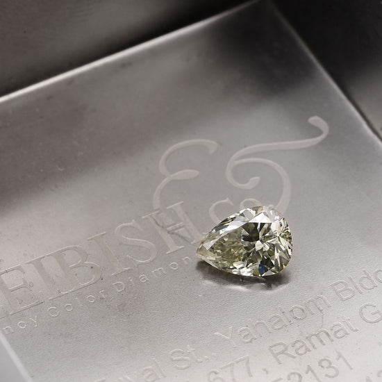 2.03 Carat Fancy Light Gray Pear Diamond (SI2) GIA