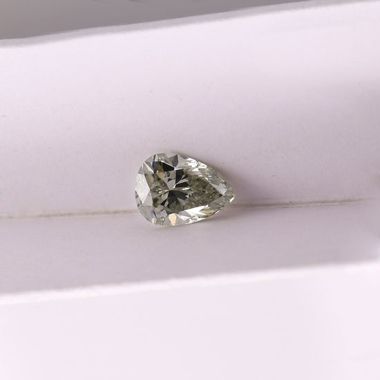 2.03 Carat Fancy Light Gray Pear Diamond (SI2) GIA