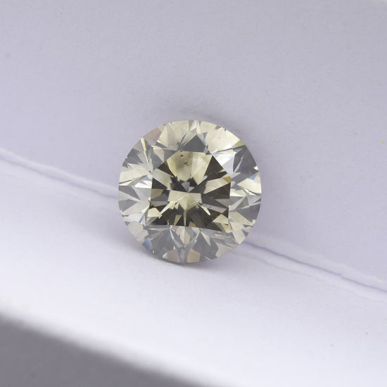 2.04 Carat Fancy Gray Round Brilliant Diamond SI2 GIA