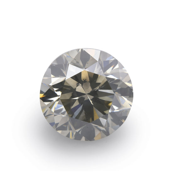 2.04 Carat Fancy Gray Round Brilliant Diamond SI2 GIA