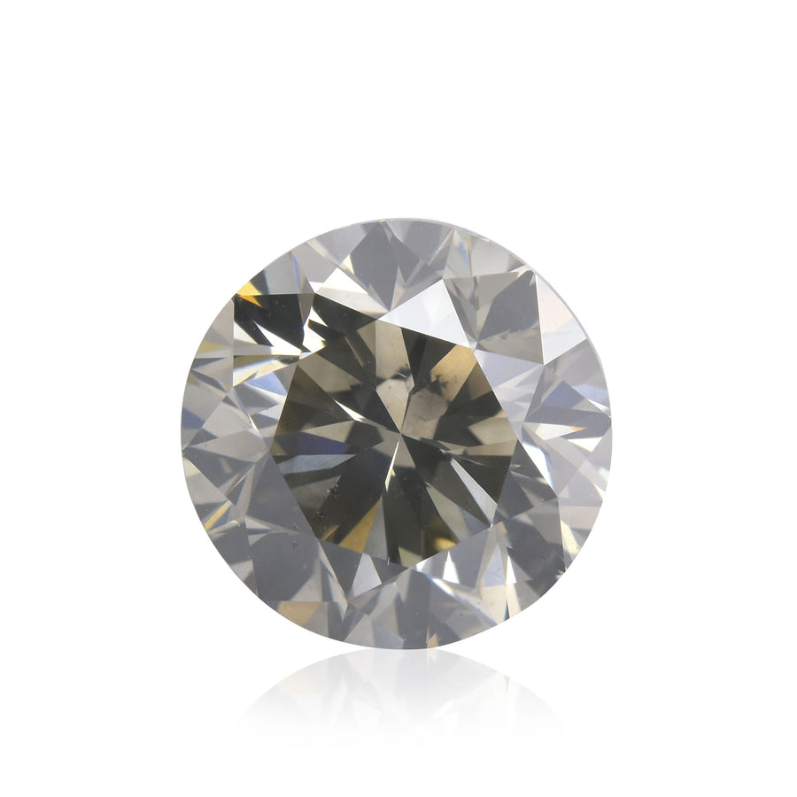 2.04 Carat Fancy Gray Round Brilliant Diamond SI2 GIA