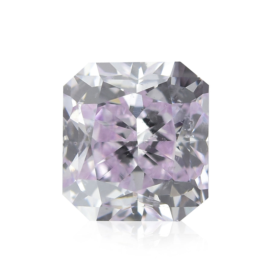 Diamante radiante rosa-violaceo fantasia 0,51 carati SI1 GIA