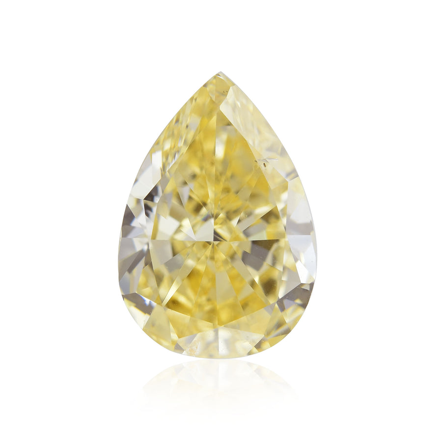 2.15 Carat Fancy Orange Yellow Pear Diamond SI1 GIA