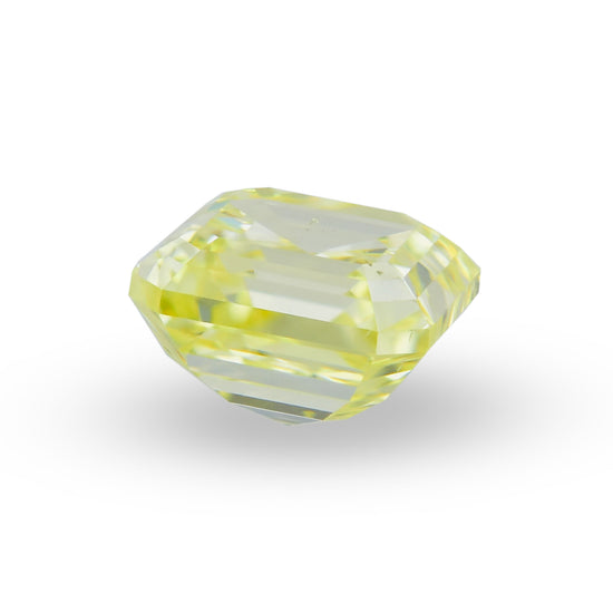 0.44 Carat Fancy Intense Yellow Asscher Diamond SI1 IGI