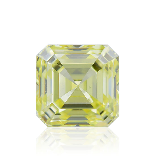 0,44 Karat Fancy Intense Yellow Asscher Diamant SI1 IGI