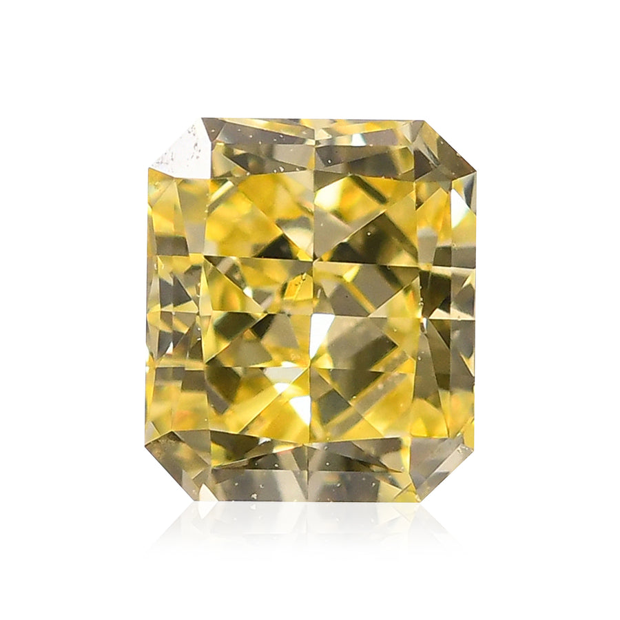0.37 Carat Fancy Intense Yellow Radiant Diamond (VS2)