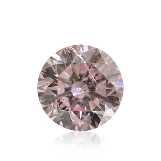 Diamante Naturale Taglio Brillante Rotondo Rosa Molto Tenue 0.23 Carati I2 GIA