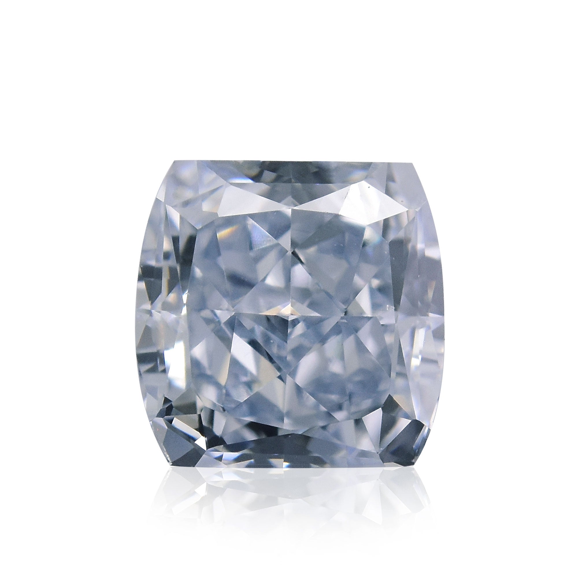 0.59 Carat Fancy Blue Cushion Diamond VS1 GIA | LEIBISH