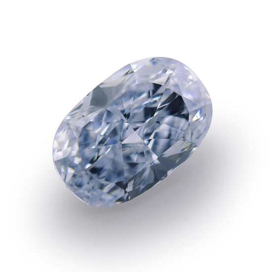 0.70 Carat Fancy Blue Oval Diamond VS2 GIA
