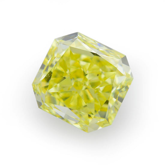 0.57 Carat Fancy Yellow Radiant Diamond VS2 GIA