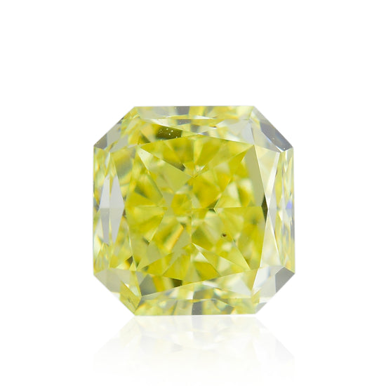 0.57 Carat Fancy Yellow Radiant Diamond VS2 GIA