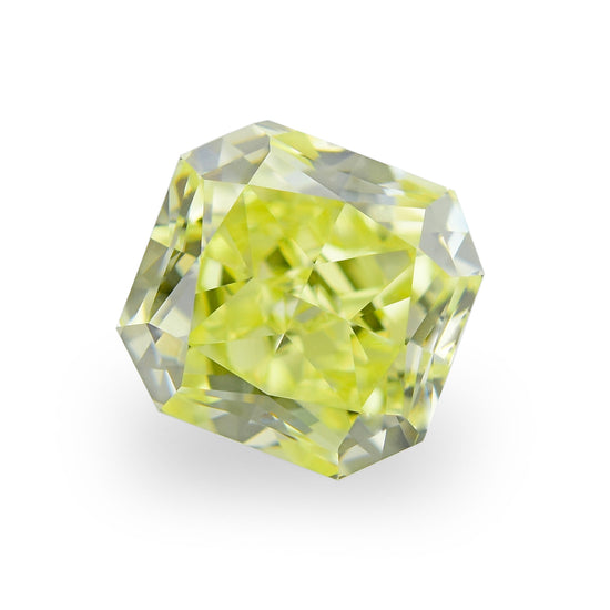 0.52 Carat Fancy Yellow Radiant Diamond VVS2 GIA
