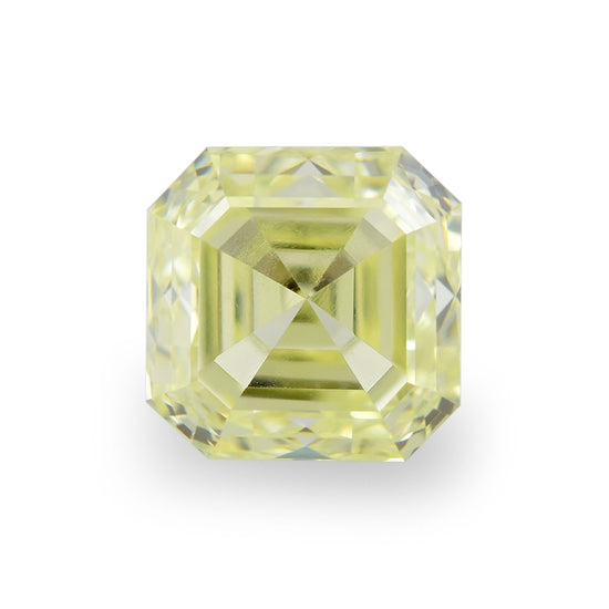 0.53 Carat Fancy Yellow Asscher Diamond (VS1)