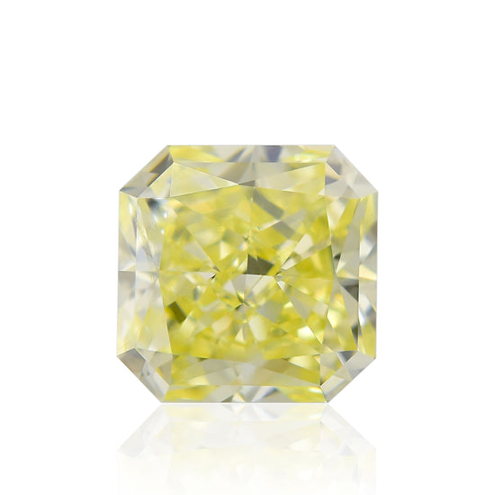 0.71 Carat Fancy Yellow Radiant Diamond VVS2 IGI