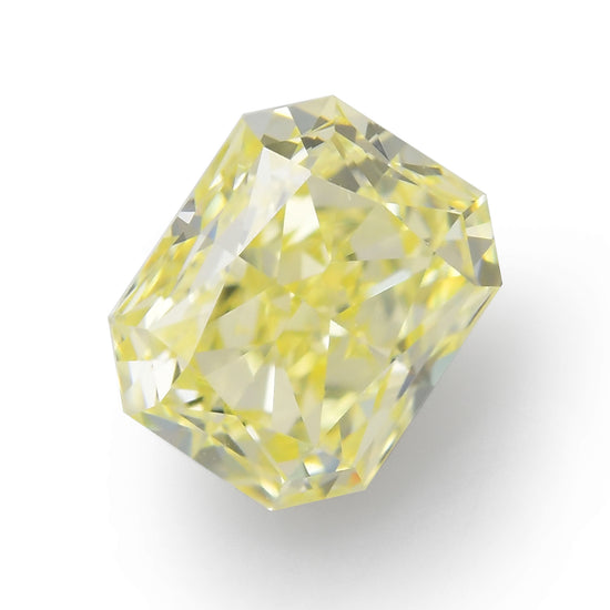 0.54 Carat Fancy Yellow Radiant Diamond VVS2 IGI