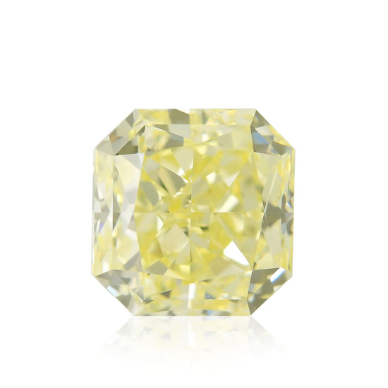 0.53 Carat Fancy Yellow Radiant Diamond VVS1 IGI