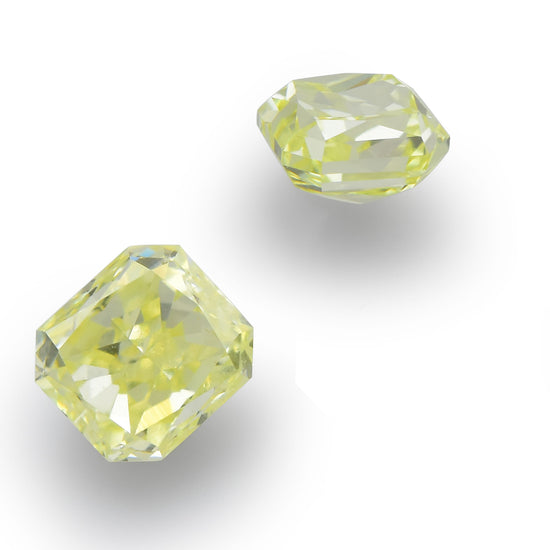 0.53 Carat Fancy Light Yellow Radiant Diamonds (VS2)