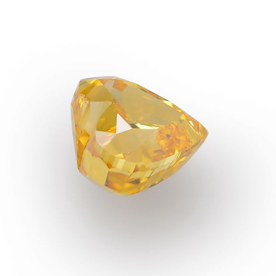 0.31 Carat Fancy Intense Orange Yellow HEART Diamond SI1 GIA