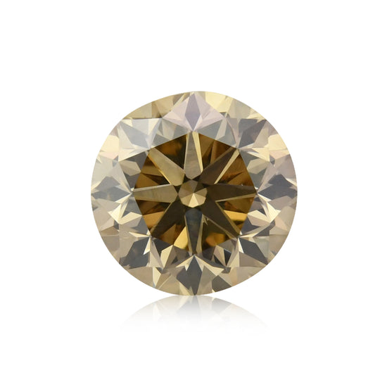 1,00 Karat Fancy Yellowish Brown runder Brillant Diamant VS1 GIA