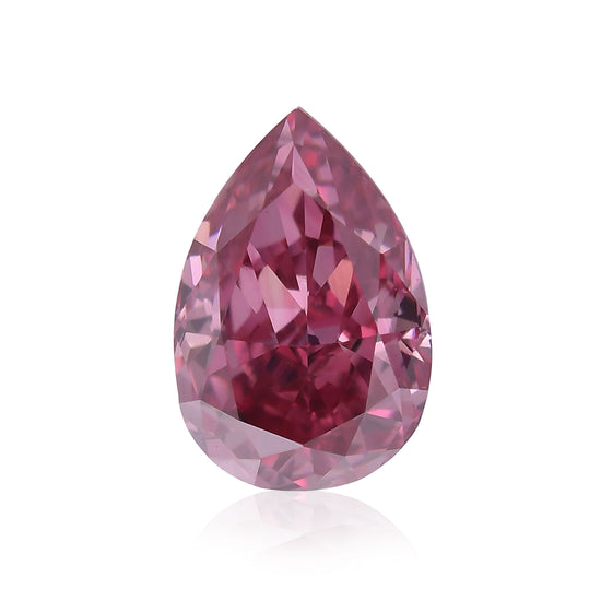 Diamante a Pera 0,28 Carati Fancy Vivid Purplish Pink VVS2 GIA