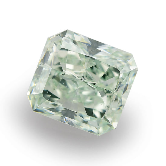 0.81 Carat Fancy Green Radiant Diamond VS2 GIA