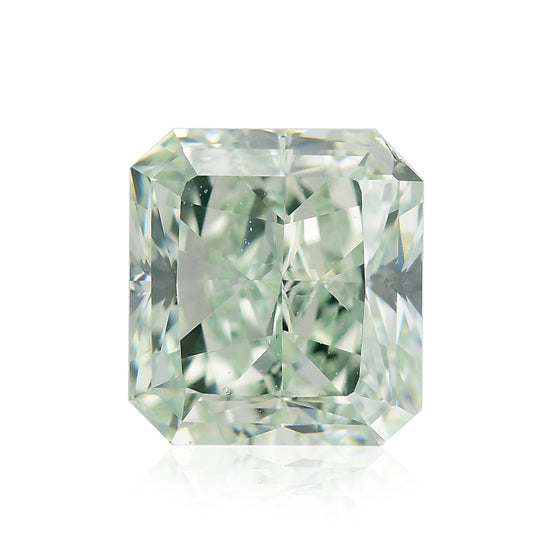 0,81 Karat Fancy Green Radiant Diamant VS2 GIA