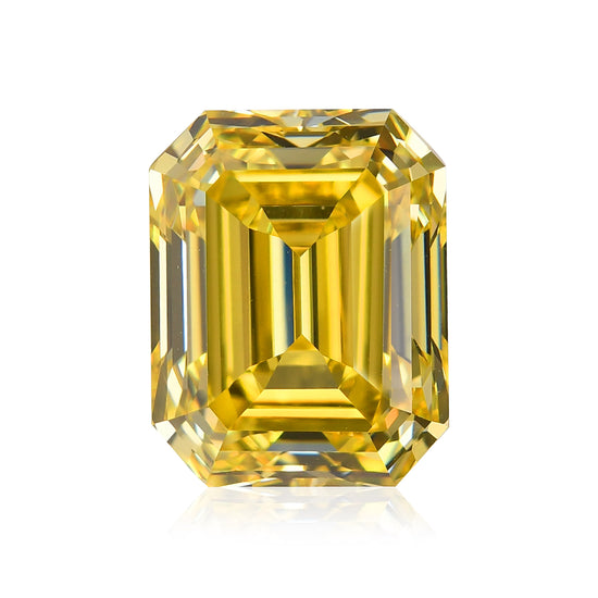 5.01 Carat Fancy Vivid Yellow Emerald Diamond VVS2 GIA