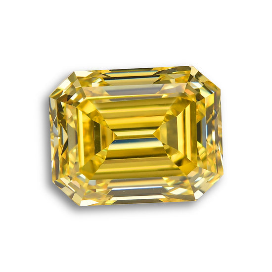 5.01 Carat Fancy Vivid Yellow Emerald Diamond VVS2 GIA