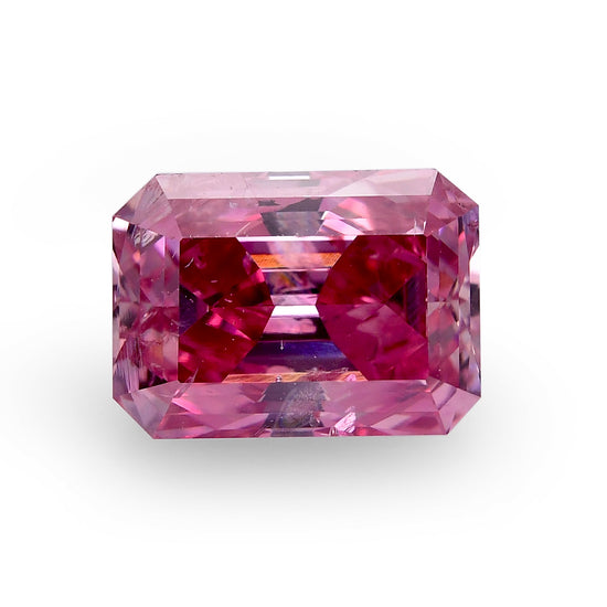 1.12 Carat Fancy Vivid Purple Pink Emerald Argyle Diamond (I1) GIA