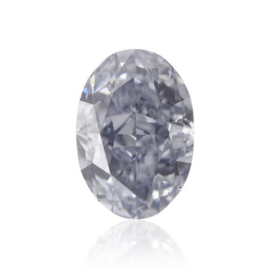 0,16 Karat Fancy Gräulich-Blauer Ovaler Diamant (SI2) GIA